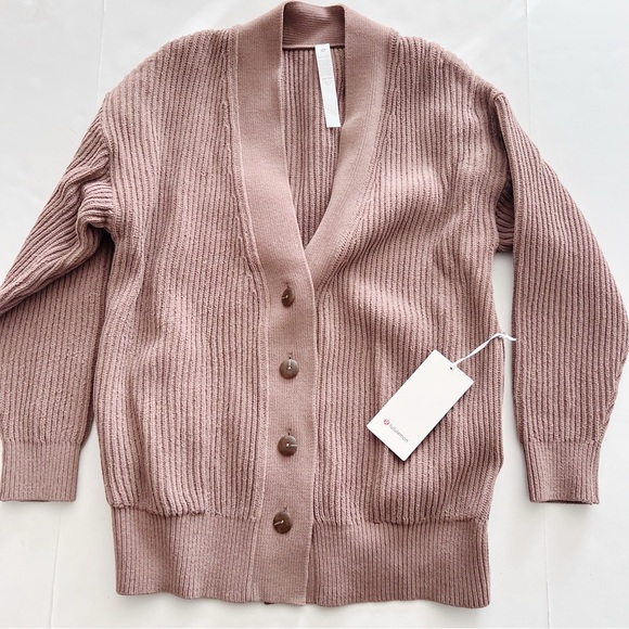 lululemon athletica Sweaters - Lululemon Knit Front Botton Cardigan Sweater NEW Cardi Oversized